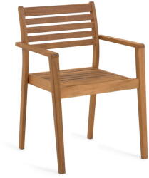 Kave Home Natúr színű tömörfa kerti szék Hanzel - Kave Home