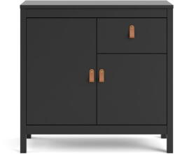 Tvilum Fekete alacsony komód 82x80 cm Madrid - Tvilum - bonami - 65 970 Ft