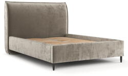 Maison de Reve Bézs kárpitozott ágyneműtartós franciaágy ágyráccsal 180x200 cm Shell - Maison de Rêve