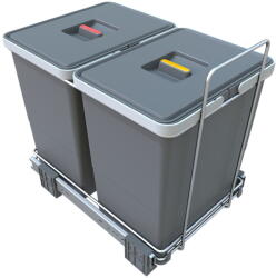 Elletipi Műanyag szemetes szelektív hulladékhoz/beépített 18 + 18 l Ecofil - Elletipi