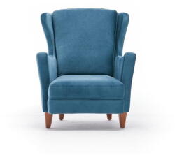 Hanah Home Kék füles fotel Lola Brejer - Artie