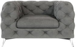 Ropez Szürke bársony fotel Chelsea - Ropez