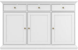 Tvilum Fehér alacsony komód 144x92 cm Paris - Tvilum