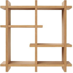 House Nordic Natúr színű többszintes fali polc tölgyfa dekorral 40 cm Olsberg - House Nordic