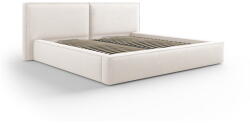 Cosmopolitan Design Bézs kárpitozott franciaágy tárolóhellyel, ágyráccsal 200x200 cm Arendal - Cosmopolitan Design
