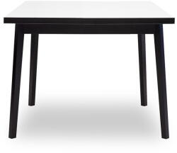 Hammel Furniture Fekete-fehér bővíthető étkezőasztal tölgyfa dekorral Hammel Single, 90 x 90 cm