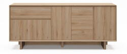 Marckeric Natúr színű komód tölgyfa dekorral 180x76x45 cm Carpi - Marckeric