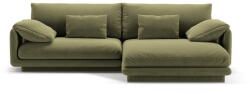 Micadoni Világoszöld bársony sarokkanapé (jobb oldali-heverő résszel) Torino - Micadoni - bonami - 730 990 Ft