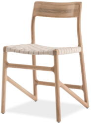 GAZZDA Fawn étkezőszék tömör tölgyfából, fehér ülőrésszel - Gazzda