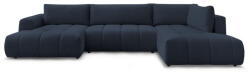 Bobochic Paris Sötétkék kinyitható-tárolóhelyes sarokkanapé (jobb oldali-U alakú) Fuji - Bobochic Paris