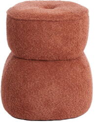 Light & Living Narancssárga buklé puff Leyla - Light & Living