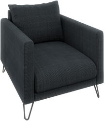 Ropez Sötétszürke zsenília fotel Freya - Ropez