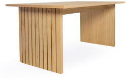 Woodman Étkezőasztal tölgyfa dekoros asztallappal 90x160 cm Stripe - Woodman - bonami - 174 242 Ft