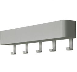 Spinder Design Szürkészöld fém fali fogas polccal 52 cm Dax Play - Spinder Design