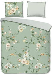 Descanso Zöld kétszemélyes-hosszabbított pamut-szatén ágyneműhuzat 200x220 cm Sizena - Descanso