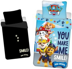 Jerry Fabrics Egyszemélyes pamut gyerek ágyneműhuzat világító hatással 140x200 cm Paw Patrol - Jerry Fabrics