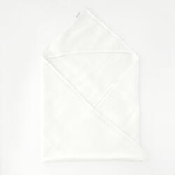 Linen Tales Waffle fehér kapucnis gyerek törölköző, 100 x 100 cm - Linen Tales