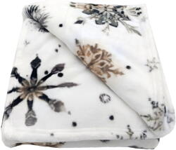 My House Fehér mikroplüss takaró karácsonyi mintával 150x200 cm Nord Flake - My House