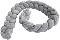 Meowbaby Szürke kordbársony rácsvédő 300 cm - Meowbaby