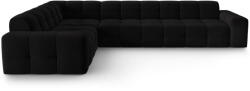 Micadoni Fekete bársony sarokkanapé (bal oldali) Kendal - Micadoni Home - bonami - 1 070 980 Ft
