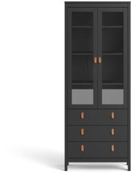 Tvilum Fekete tálalószekrény 78x199 cm Madrid - Tvilum