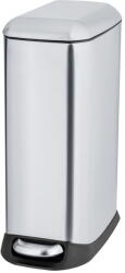 WENKO Ezüstszínű rozsdamentes acél pedálos szemetes 12 l Design - Wenko