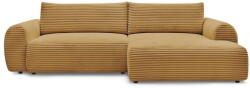 Bobochic Paris Mustársárga kordbársony kinyitható sarokkanapé (jobb oldali) Lucien - Bobochic Paris