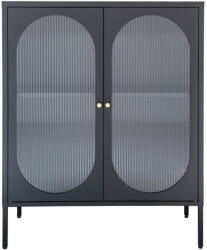 House Nordic Fekete fém tálalószekrény 90x110 cm Adelaide - House Nordic