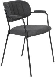 White Label Living Antracitszürke étkezőszék szett 2 db-os Jolien - White Label