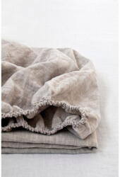 Linen Tales Natural gumis len lepedő, 180 x 200 cm - Linen Tales