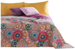 Restilo Bibi kétoldalas fukszialila mikroszálas ágytakaró, 170 x 270 cm - DecoKing