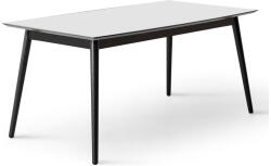 Hammel Furniture Fehér-fekete bővíthető étkezőasztal fehér asztallappal 90x165 cm Meza - Hammel Furniture