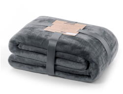 Restilo Mic sötétszürke mikroszálas takaró, 200 x 220 cm - DecoKing