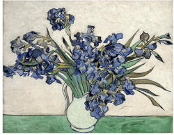 Fedkolor Vincent van Gogh - Irises 2 festményének másolata, 40 x 26 cm