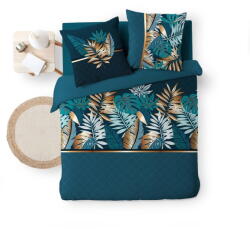 douceur d'intérieur Kék kétszemélyes hosszabbított pamut ágyneműhuzat 240x220 cm Alianor - douceur d'intérieur