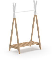 Vipack Fehér-natúr színű borovi fenyő gyerek fogas KIDDY - Vipack