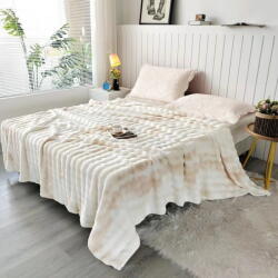 My House Krémszínű mikroplüss ágytakaró 150x200 cm Victory - My House