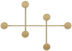 Kalune Design Aranyszínű fém fali fogas Dama-A - Kalune Design