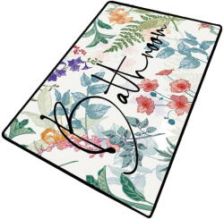 Foutastic Fürdőszobai kilépő 70x120 cm Green In Flower - Foutastic