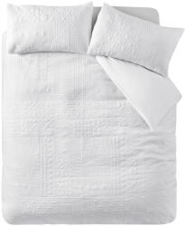 Catherine Lansfield Fehér kétszemélyes ágyneműhuzat 200x200 cm Folkstone Geo - Catherine Lansfield