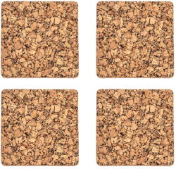 ZicZac Natúr színű parafa poháralátét szett 4 db-os Querco - ZicZac - bonami - 3 040 Ft