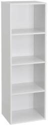 Casa Selección Fehér könyvespolc 30x106x24 cm Cube - Casa Selección