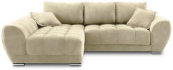 Windsor & Co Sofas Nuage bézs kinyitható sarokkanapé bársonyhuzattal, bal oldali - Windsor & Co Sofas
