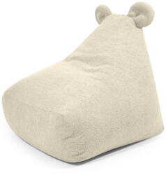 SLOWDOWN Krémszínű buklé gyerek babzsákfotel Snug 80 Bear - SLOWDOWN