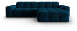 Micadoni Sötétkék bársony sarokkanapé (jobb oldali) Kendal - Micadoni Home - bonami - 764 980 Ft