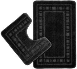 Catherine Lansfield Fekete fürdőszobai kilépő szett WC-hez, 2 db-os 50x80 cm Armoni - Catherine Lansfield