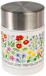Rex London Krémszínű-ezüstszínű ételtartó gyerek termosz 450 ml Wild Flowers - Rex London
