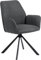 Actona Sötétszürke kárpitozott karfás étkezőfotel szett 2 db-os Glenda - Actona