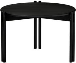 Karup Fekete borovi fenyő kerek dohányzóasztal ø 60 cm Sticks - Karup Design