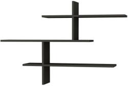 Kalune Design Antracitszürke többszintes fali polc 123 cm Leo - Kalune Design